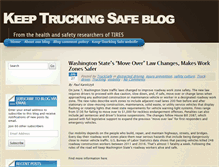 Tablet Screenshot of keeptruckingsafeblog.org